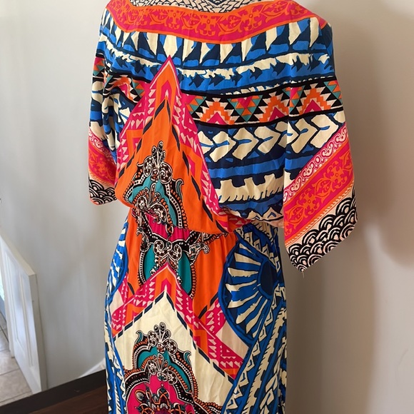 COLOURFUL MAXI DRESS - Picture 5 of 9